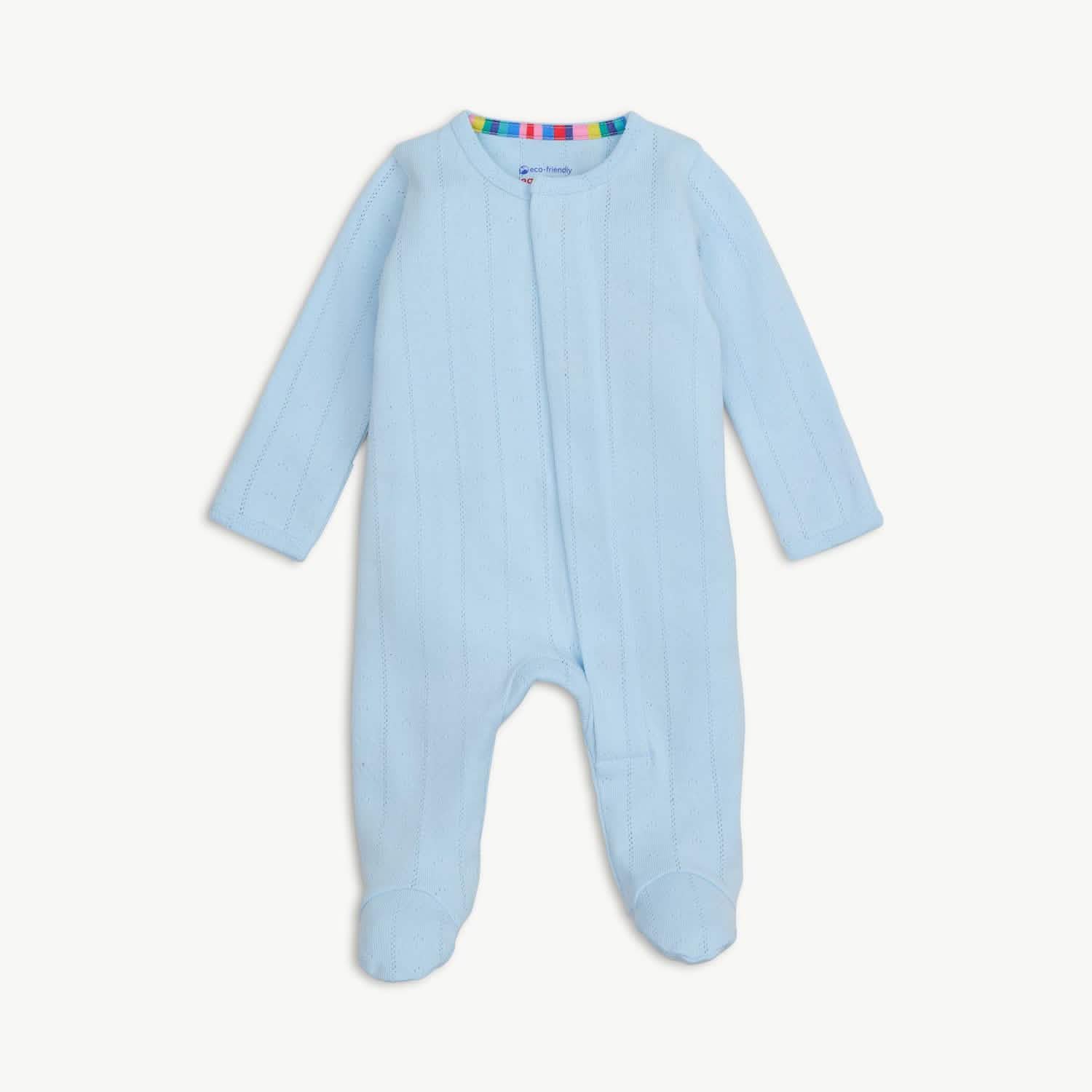 Love Lines Blue Footie
