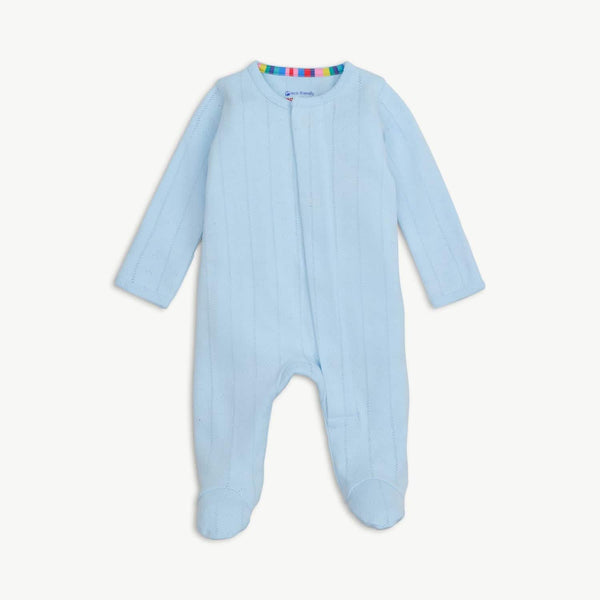 Love Lines Blue Footie