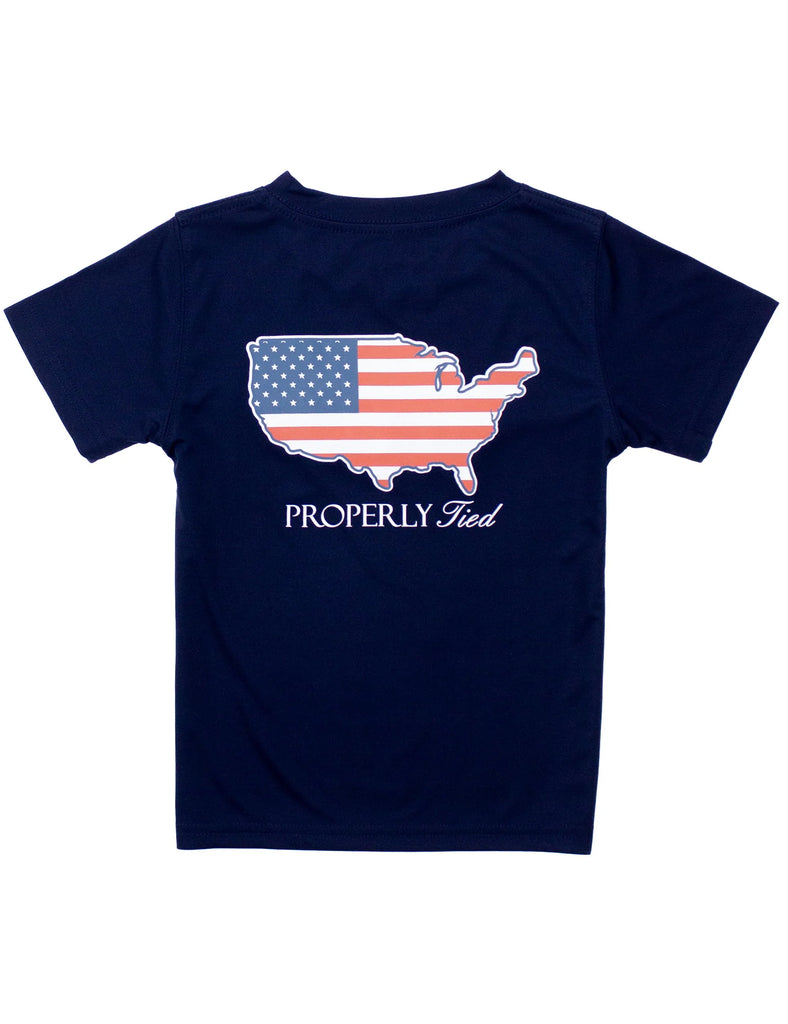 Boys Performance Tee Old Glory