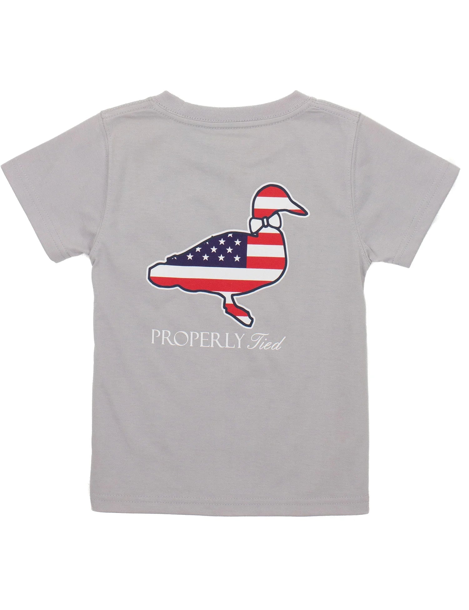 Americana Logo Duck Tee Gray