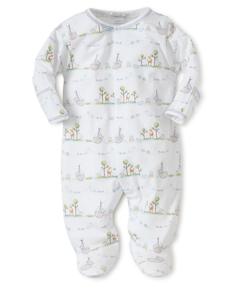 Blue Noah's Print Footie