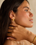 Birthstone Hoop Earrings November