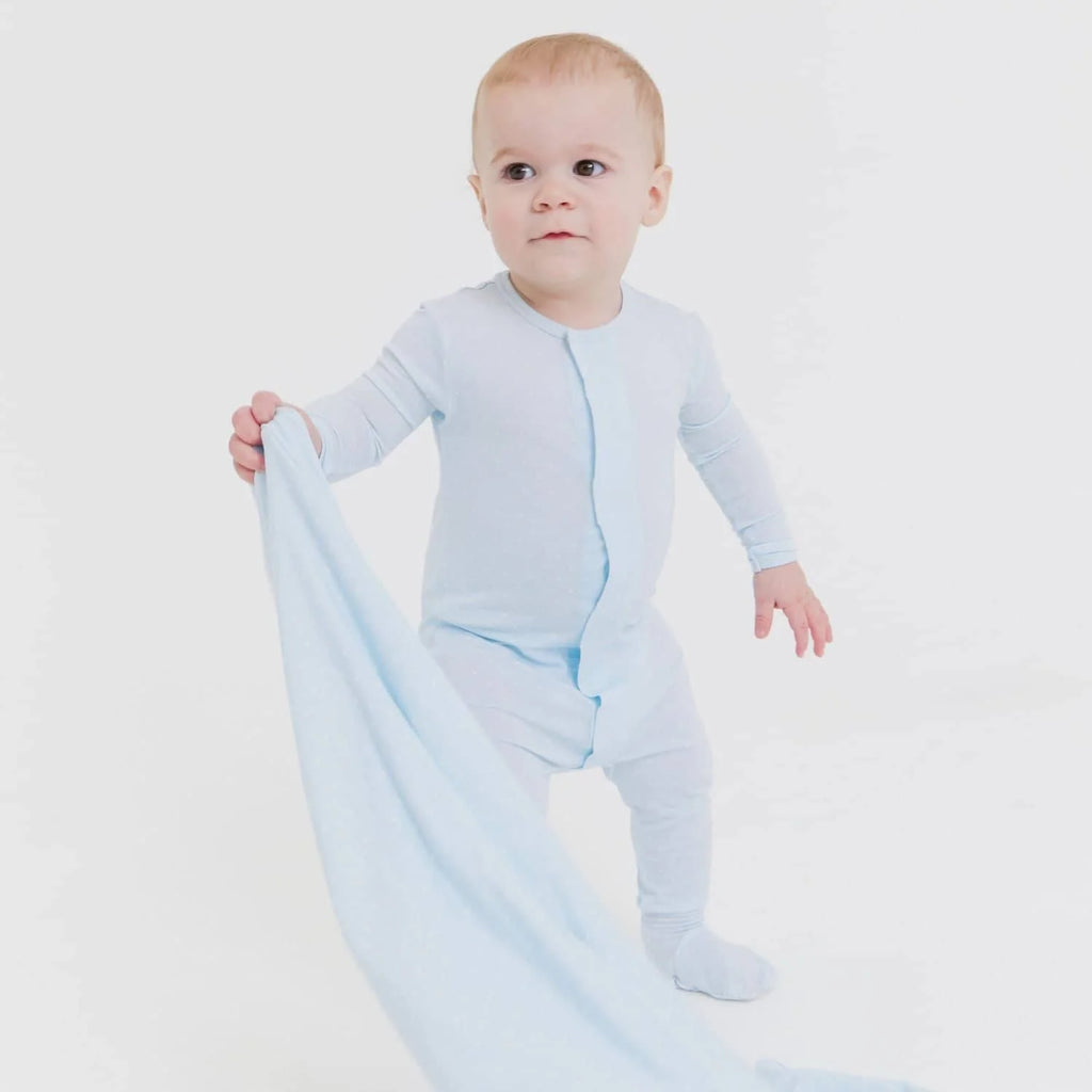 Magnetic Blue Dot Footie - Little Jill & Co.