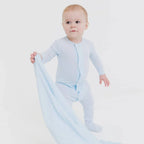 Magnetic Blue Dot Footie - Little Jill & Co.
