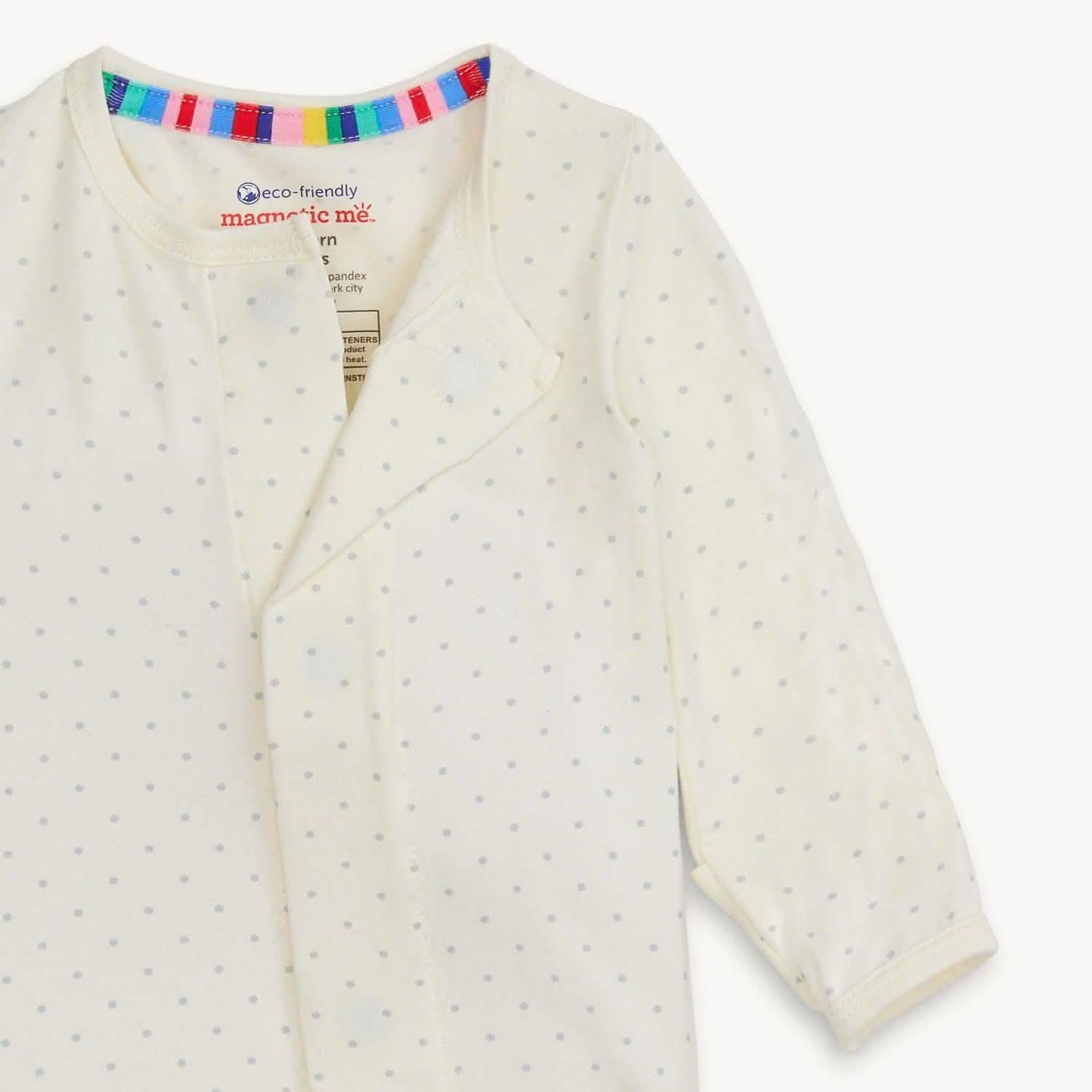 Magnetic Cream Dot Footie