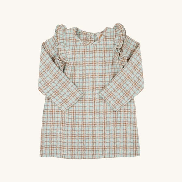 Long Sleeve Ruehling Ruffle Dress