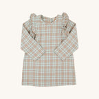 Long Sleeve Ruehling Ruffle Dress