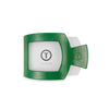 Shamrock Shimmer Medium Flat Square Hair Clip