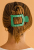 Shamrock Shimmer Medium Flat Square Hair Clip