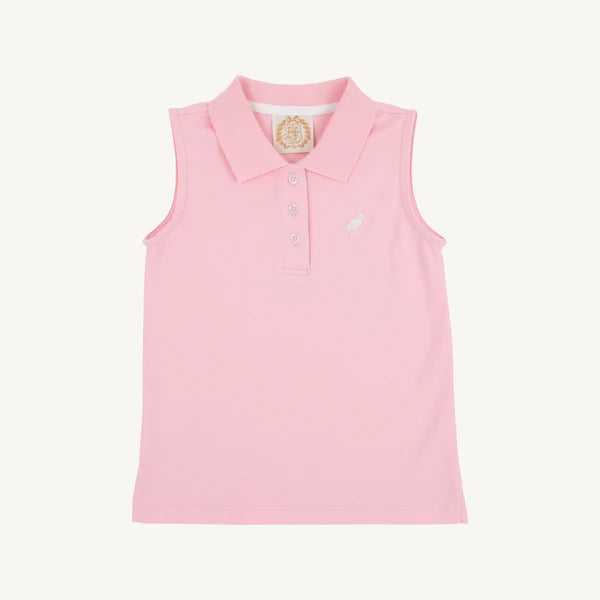 Sleeveless Anna Price Polo Pier Party Pink - Little Jill & Co.