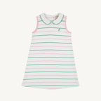 Sleeveless Maude's Peter Pan Collar Dress Tradd Stripe - Little Jill & Co.
