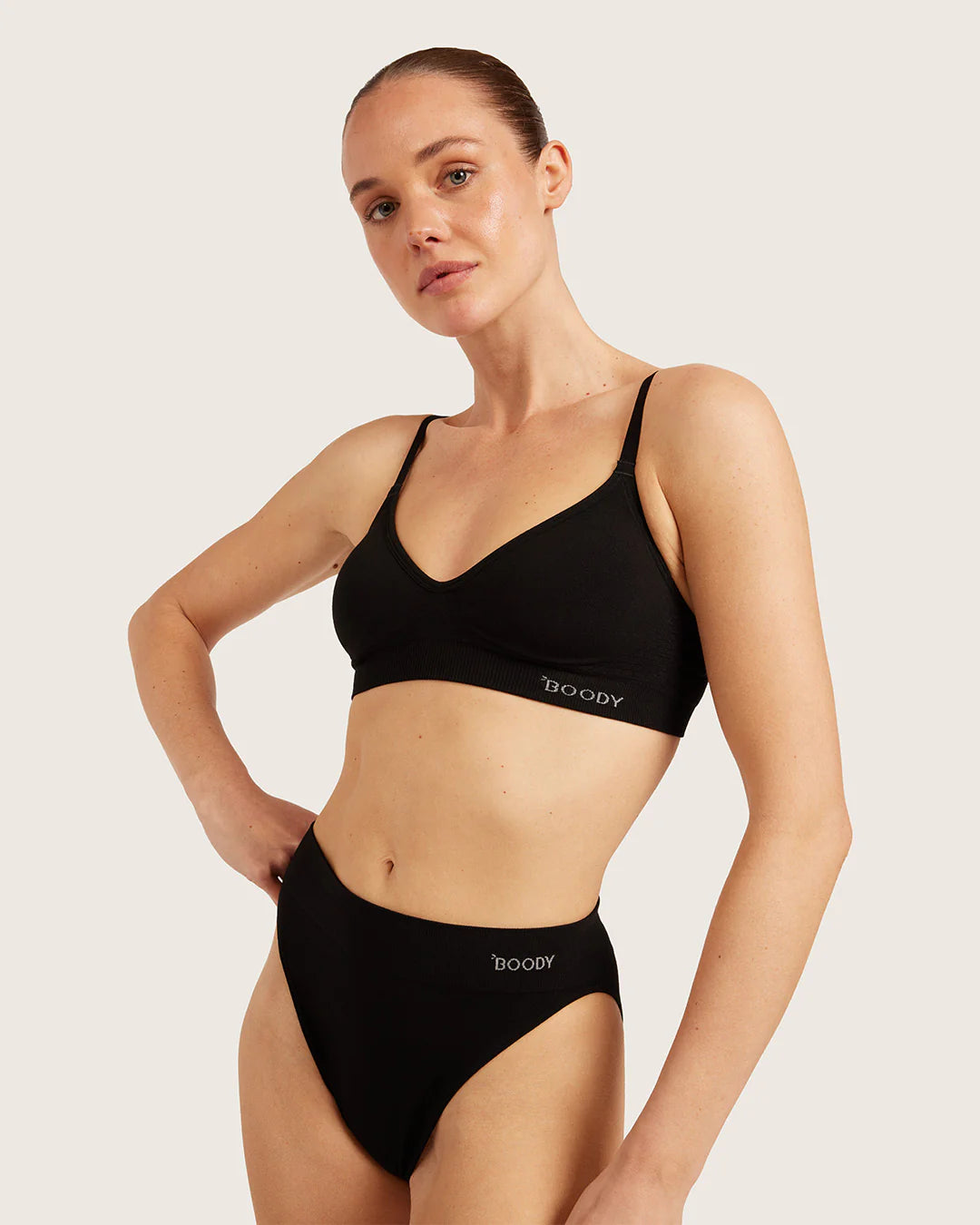 Black High Cut Full Brief