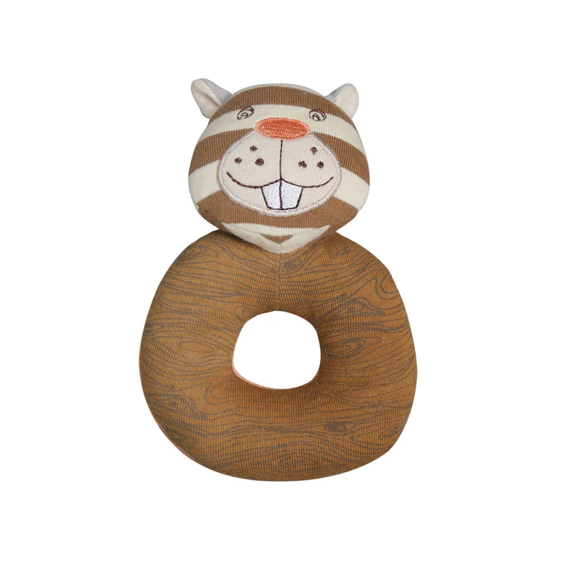 Buster Beaver Teething Rattle - Little Jill & Co.
