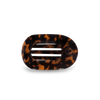 Tortoise Small Flat Round Hair Clip