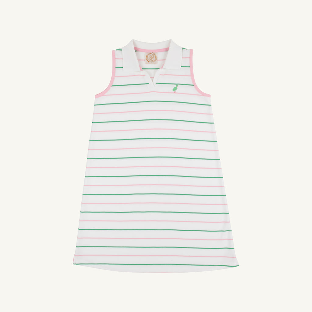 Sleeveless Maude's  Polo Dress Tradd Stripe