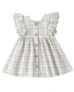 ALINA DRESS BLUE PLAID