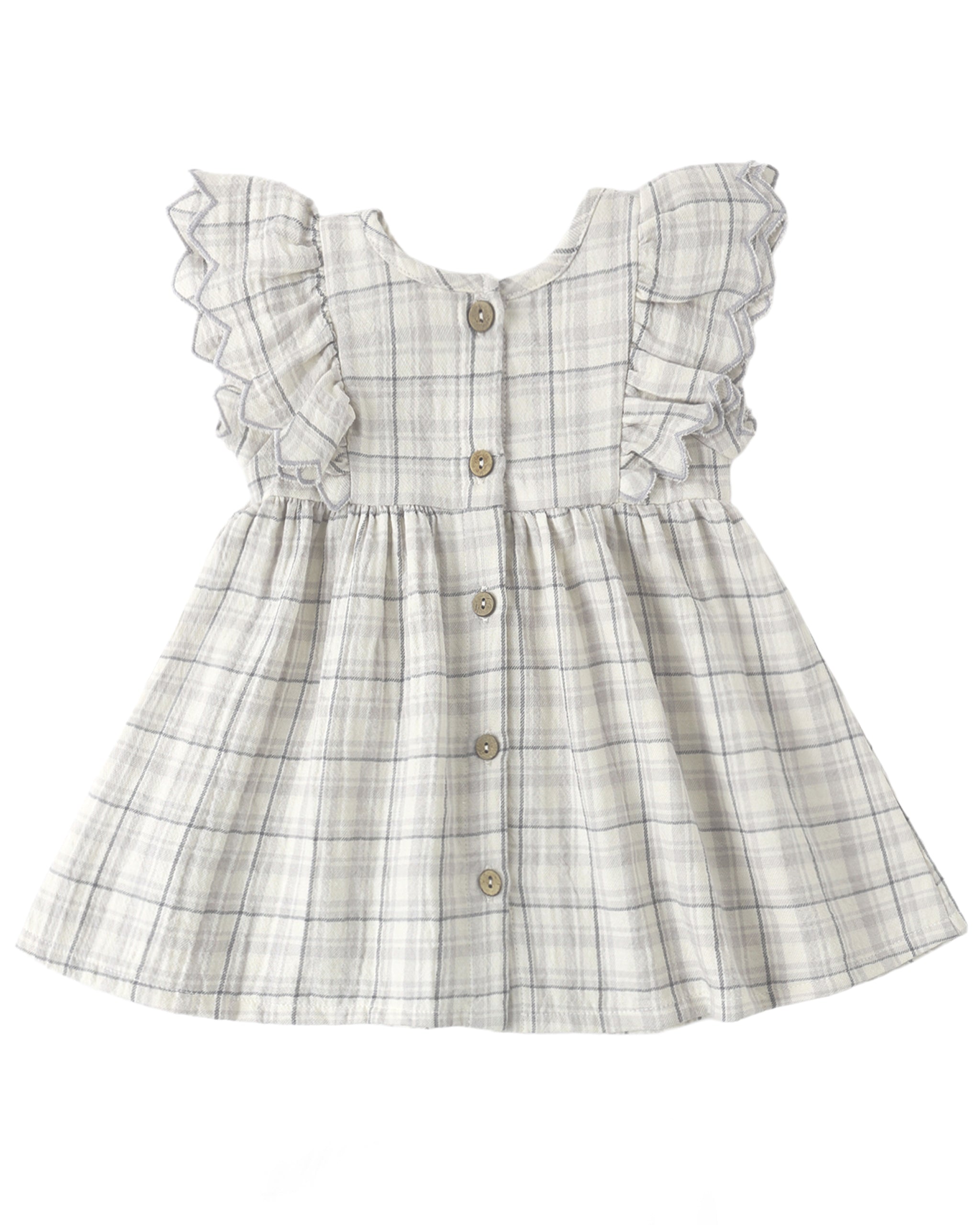 ALINA DRESS BLUE PLAID
