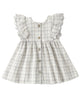 ALINA DRESS BLUE PLAID