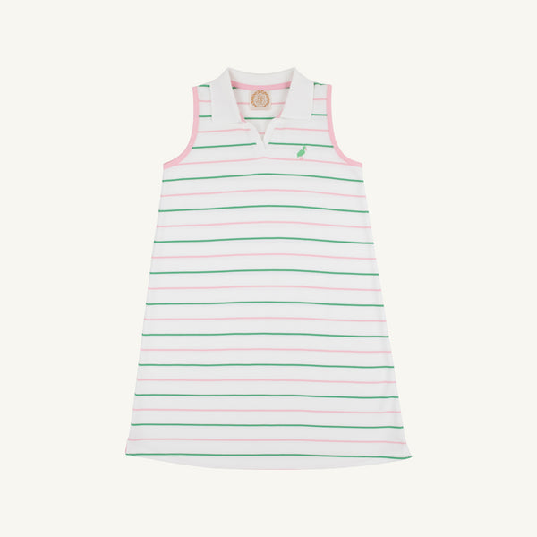Sleeveless Maude's  Polo Dress Tradd Stripe