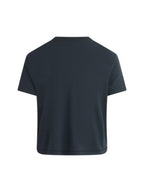 The Cropped Collegiate Tee FD Navy