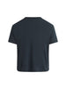 The Cropped Collegiate Tee FD Navy