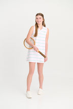Sleeveless Maude's  Polo Dress Tradd Stripe