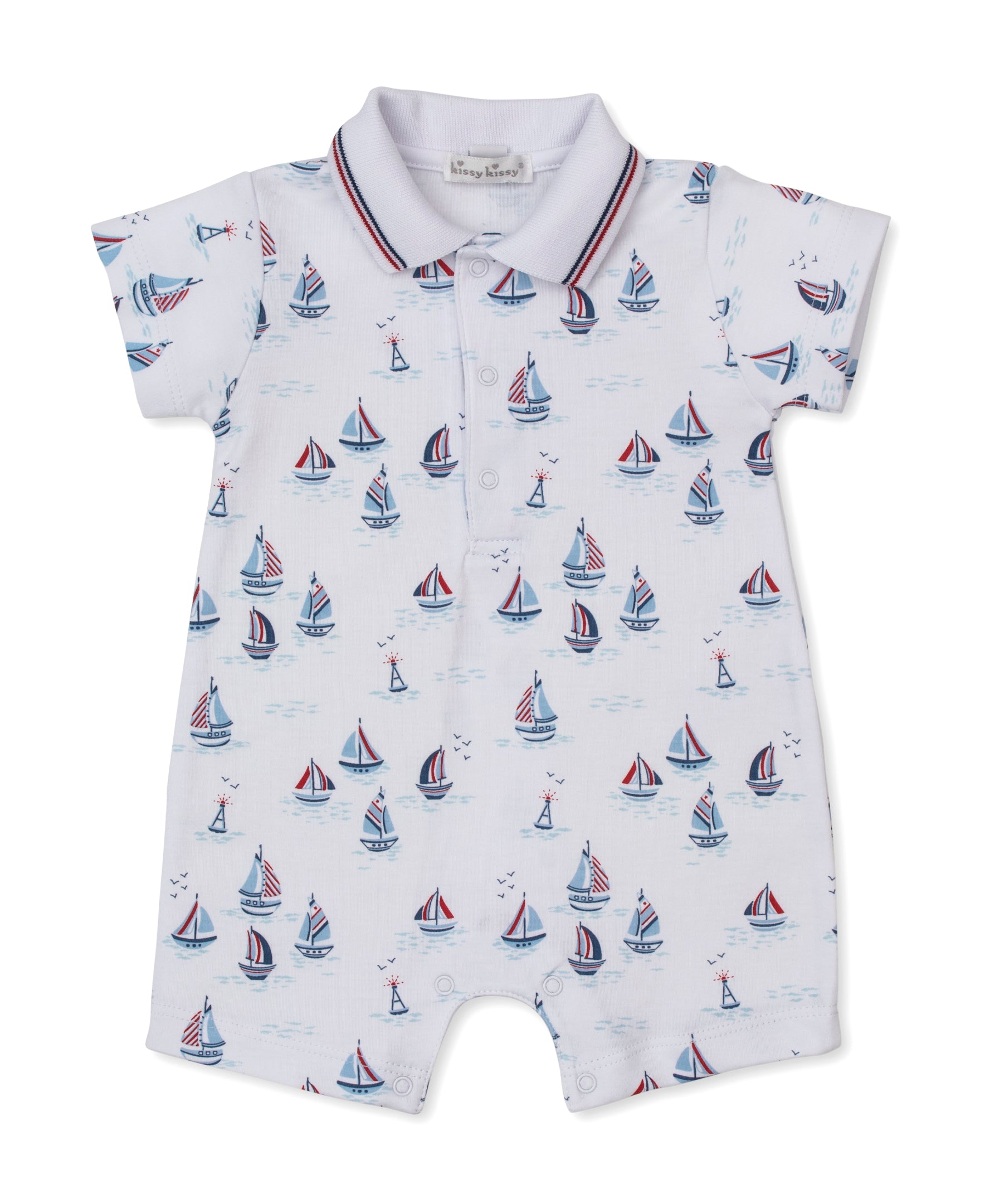 Red, White, & Blue Regatta Short Playsuit