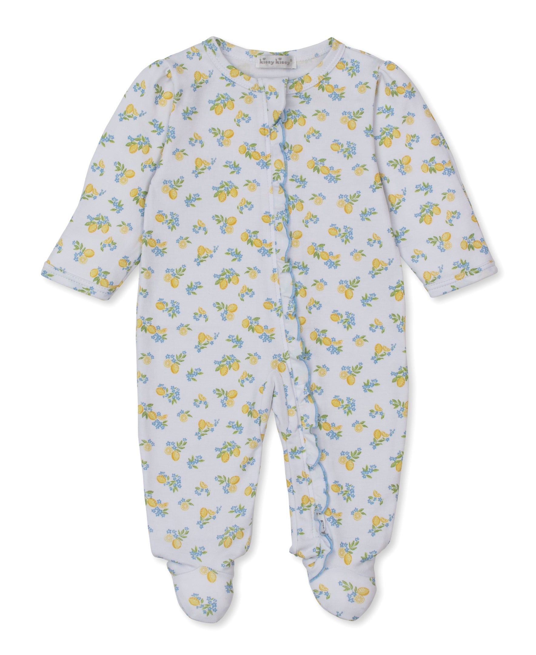 Lemon Blosssoms Zip Footie