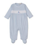 CLB Summer Medley 26 Blue Hand Smocked Playsuit