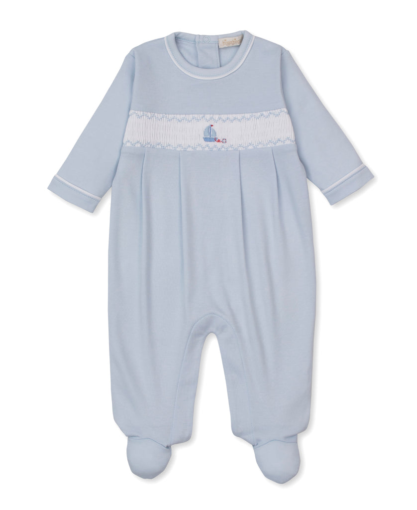 CLB Summer Medley 26 Blue Hand Smocked Playsuit