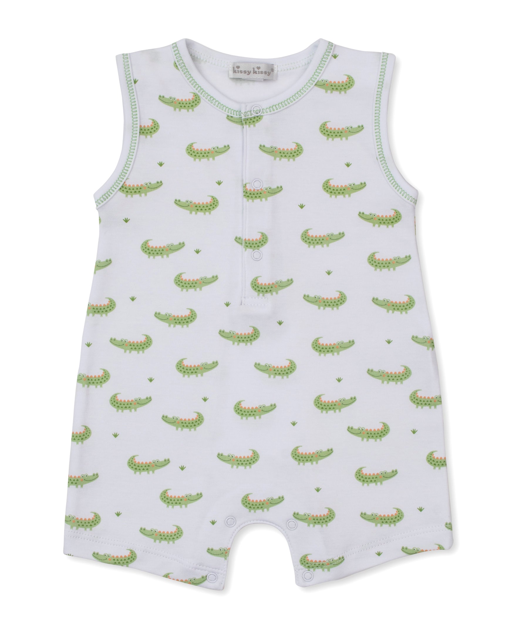 Alligator Short Playsuit - Little Jill & Co.
