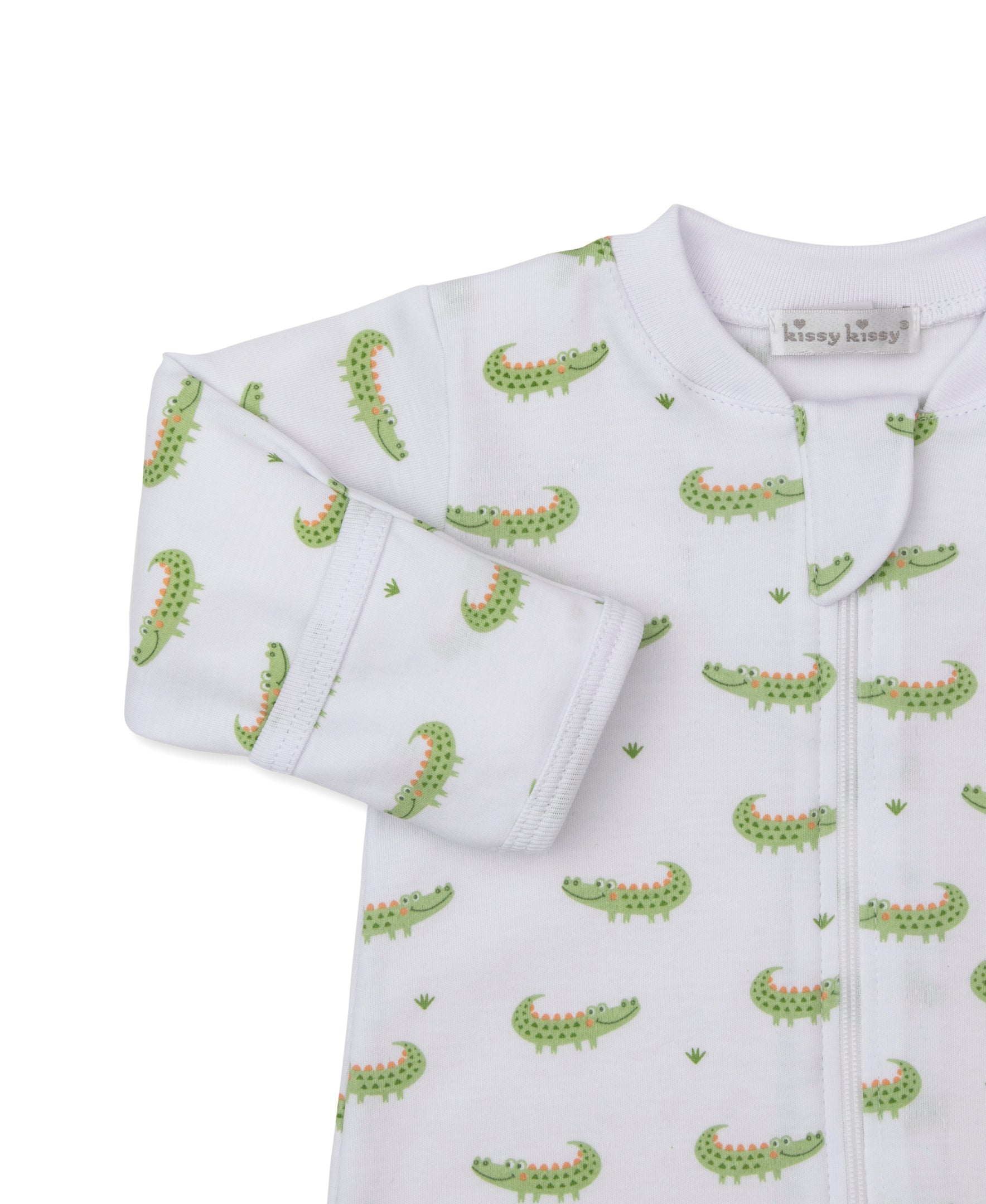 Alligator Footie Zip - Little Jill & Co.