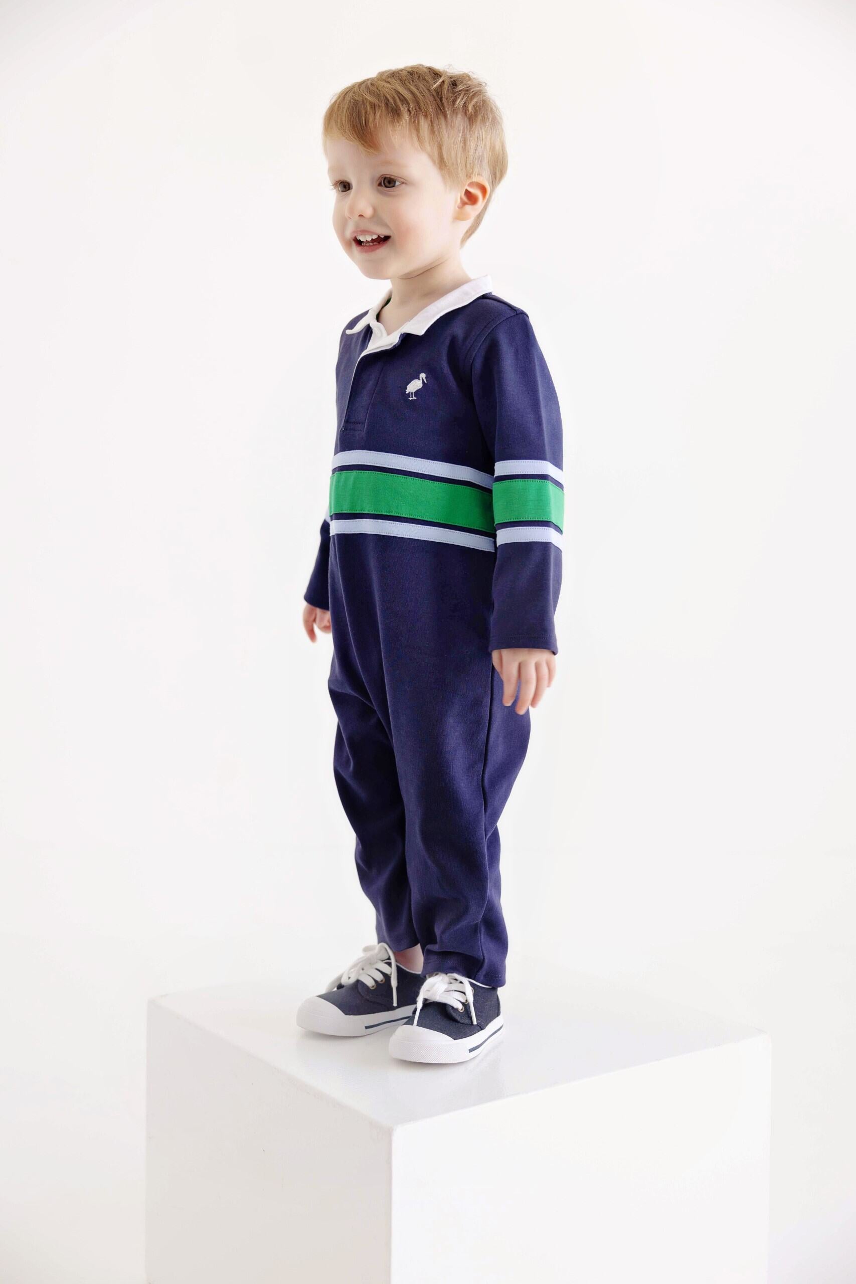 Sir Proper's Rugby Romper Navy Kelly