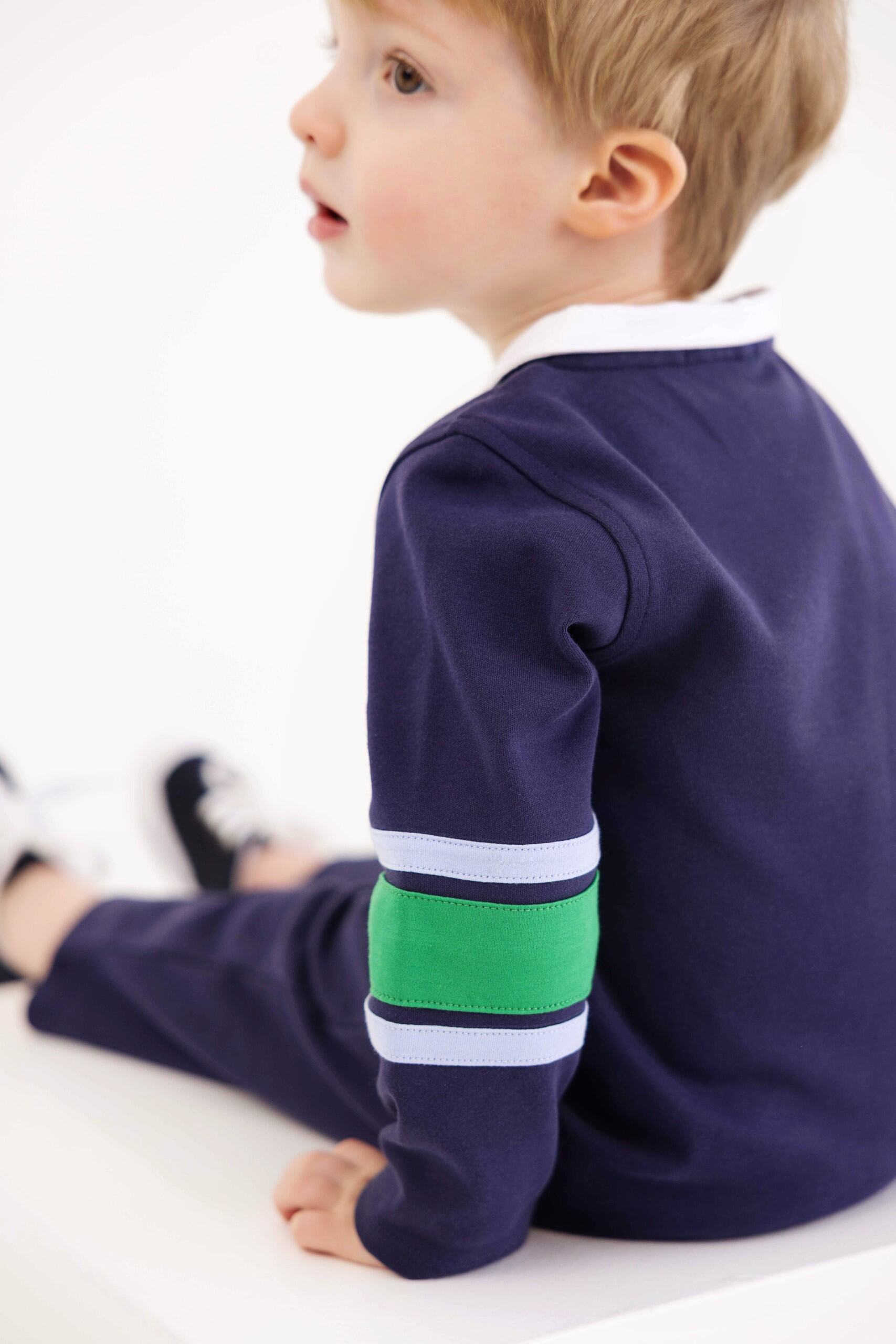 Sir Proper's Rugby Romper Navy Kelly