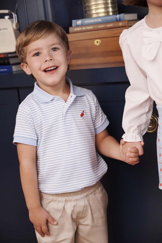 Prim and Propper Polo - Beale ST. Blue Stripe