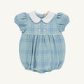Audubon Park Plaid/Worth Ave White Cindy Lou Bubble Woven Yarn Dress