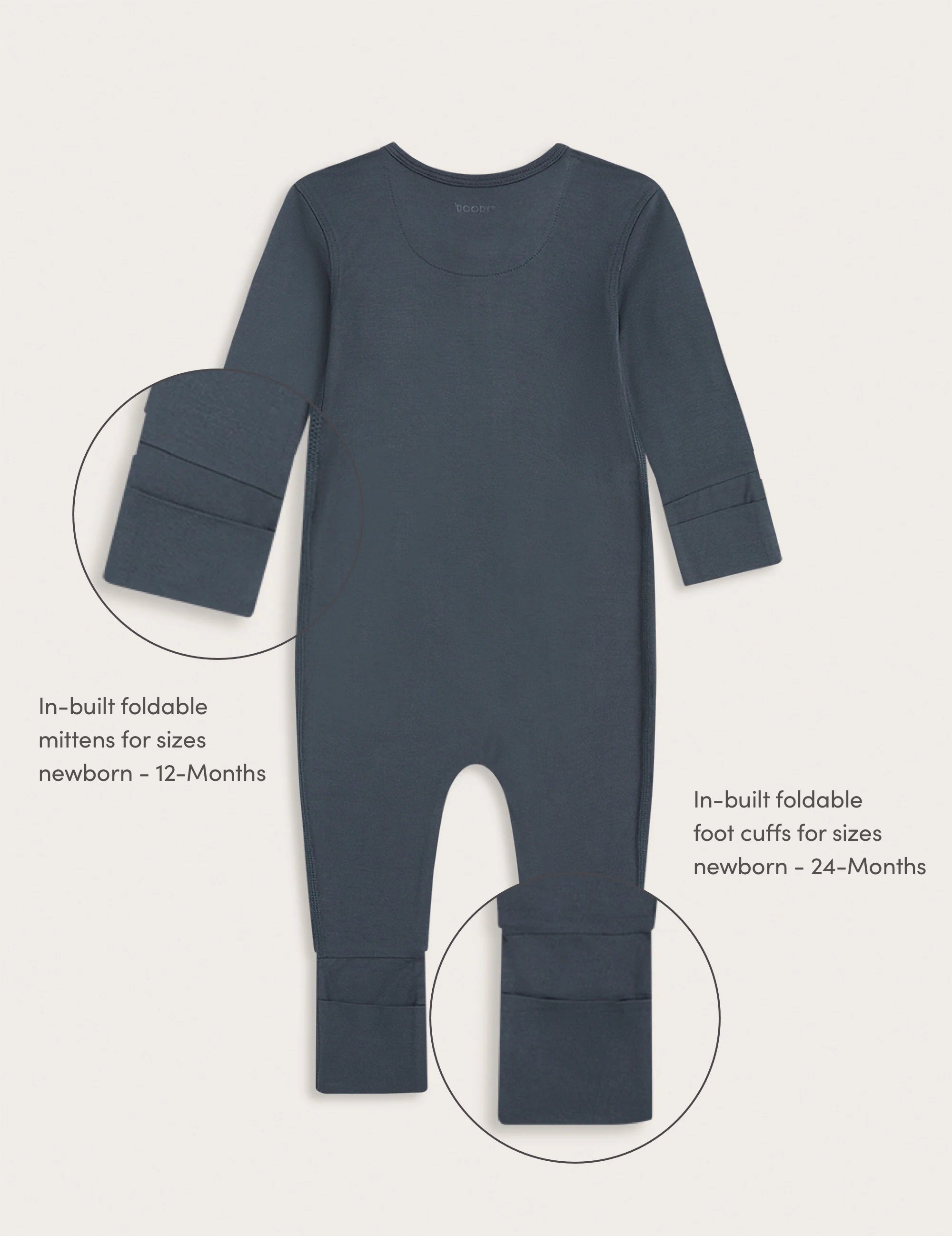 Baby LS Romper Storm