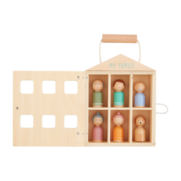 My Family Wood Box Toy Set