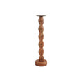 Medium Twisted Wood Candlestick - Little Jill & Co.
