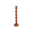 Medium Twisted Wood Candlestick - Little Jill & Co.