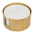 White Marble Coaster Set - Little Jill & Co.