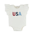 USA Ruffled Baby Body Suit