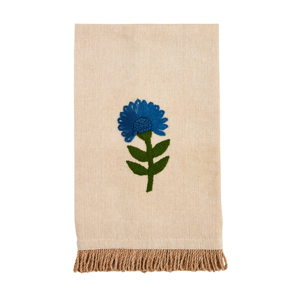 Single Floral Embroidery Towel - Little Jill & Co.