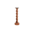 Small Twisted Wood Candlestick - Little Jill & Co.